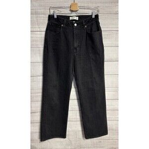 NWT Abercrombie & Fitch Womens CURVE LOVE High Rise Jeans Black sz 28